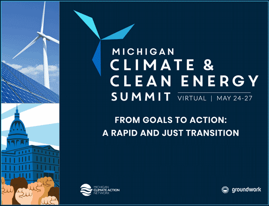 Michigan Climate & Clean Energy Summit logo.