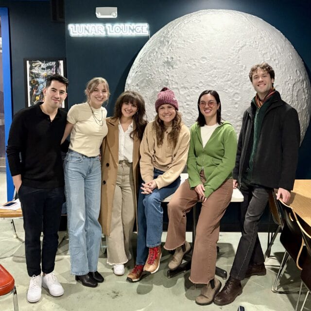 Group photo of 6 people after participating in a climate café.