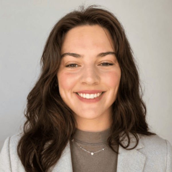 Lyla Hollis smiling portrait, headshot, natural light, casual style.