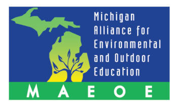 Michigan Alliance for Environmental and Outdoor Education logo with tree and hand graphic.