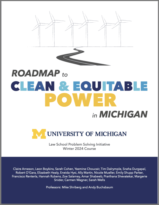 Roadmap to Clean & Equitable Power in Michigan.
