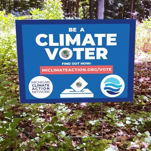 Climate Voter Yard Sign.
