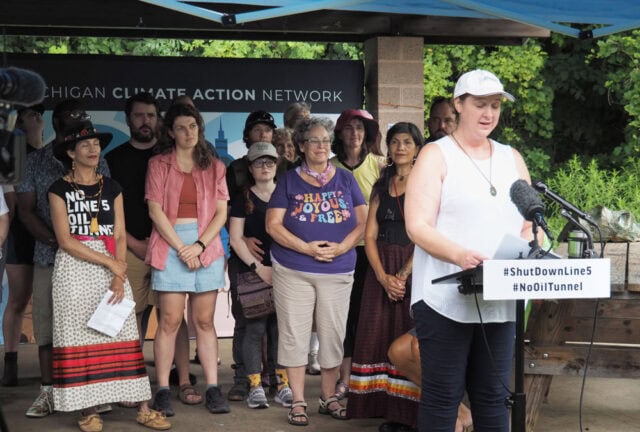 Climate Action Network rally at "Our Network" event.
