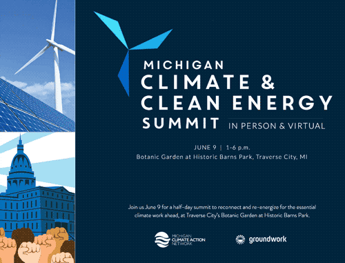 Michigan Climate & Clean Energy Summit logo.