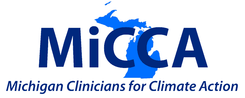 MICCA logo representing Michigan Clinicians for Climate Action organization.