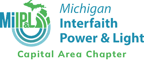 Michigan Interfaith Power & Light logo representing environmental faith-based organization in Michig.