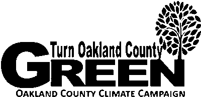 Community Green Initiative logo for Turn Oakland County Green campaign.