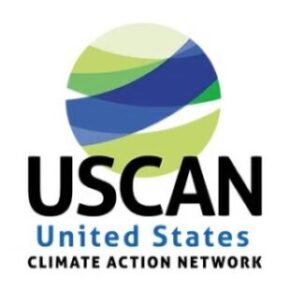 US Climate Action Network (USCAN) logo with blue, green, and white elements.